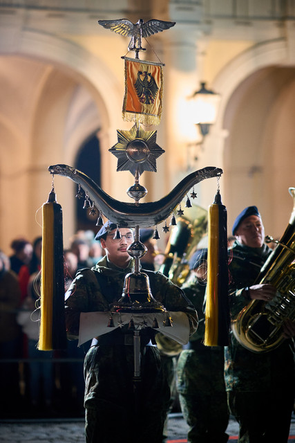 Öffentliches Gelöbnis der Bundeswehr im Schlosshof in Ludwigsburg