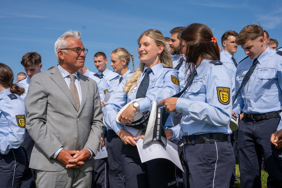 Polizei Weitere Verstärkung für die Polizei Baden-Württemberg Verabschiedung in Biberach, 26. August 2025