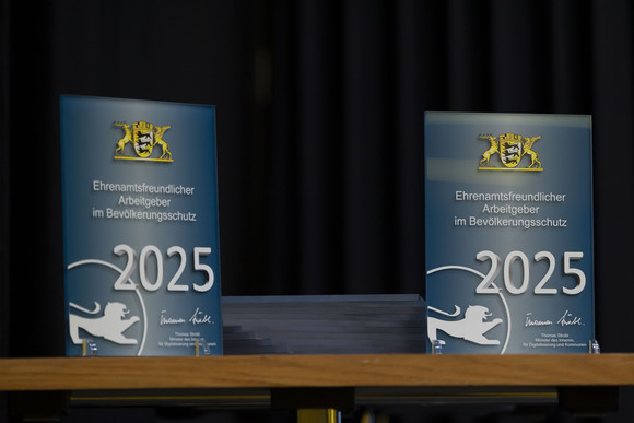 Ehrenamt Auszeichnung ehrenamtsfreundliche Arbeitgeber Kuppenheim Bevölkerungsschutz Auszeichnung