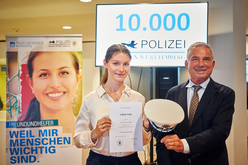 10.000 Ersteinstellung bei der Polizei Baden-Württemberg 
