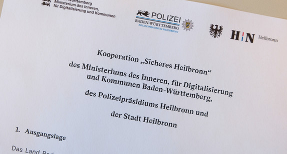 Kooperationsvereinbarung "Sicheres Heilbronn"