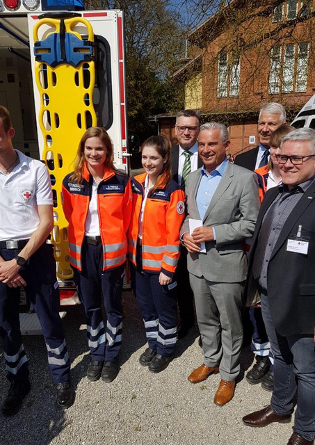 Minister Thomas Strobl beim Tag der Sicherheit in Biberach 