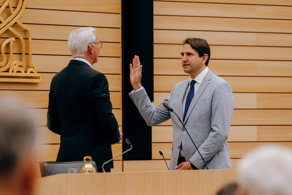 Vereidigung von Andreas Jung, Minister für Kultus