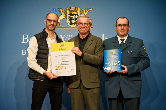 Feierstunde zur Auszeichnung ehrenamtsfreundlicher Arbeitgeber im Bevölkerungsschutz