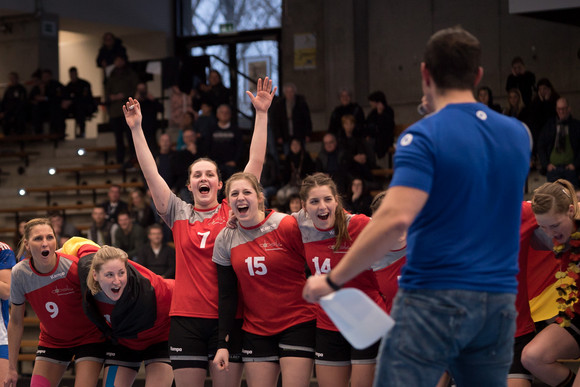 Europäische Polizeimeisterschaft im Handball der Frauen - Siegesfeier