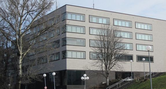 Das Dienstgebäude des Innenministeriums in der Willy-Brandt-Straße 41.
