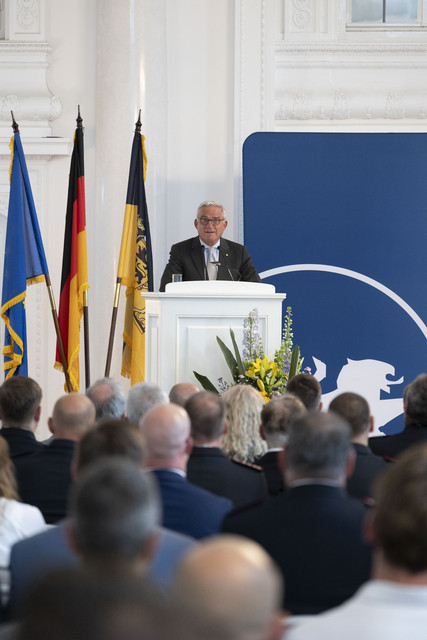 Verleihung der Bevölkerungsschutz-Einsatzmedaille Unwetter 2024