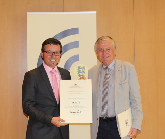 Übergabe Breitbandförderbescheide mit Ministerialdirektor Julian Würtenberger