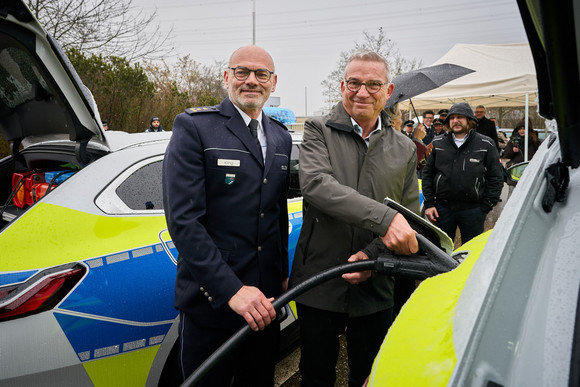 Minister Strobl Einweihung Schnellladesäule