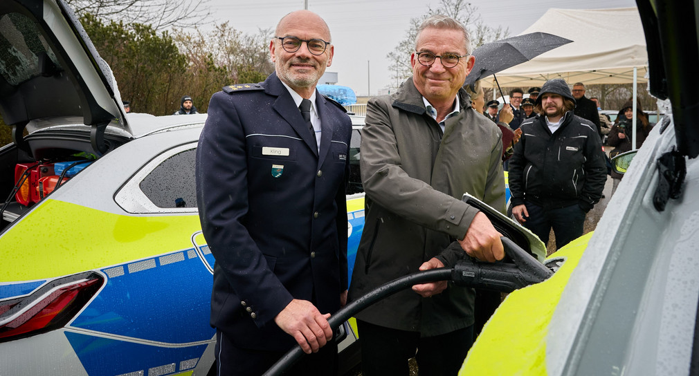Minister Strobl Einweihung Schnellladesäule