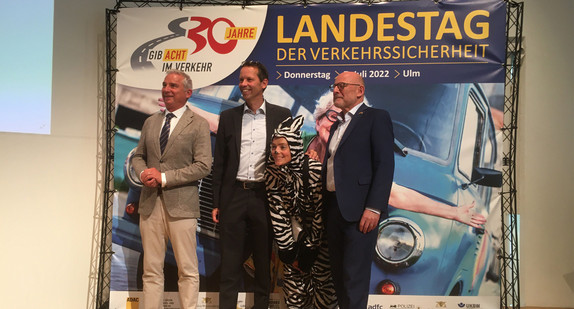 Minister Strobl und Minister Herrmann beim Landestag der Verkehrssicherheit 