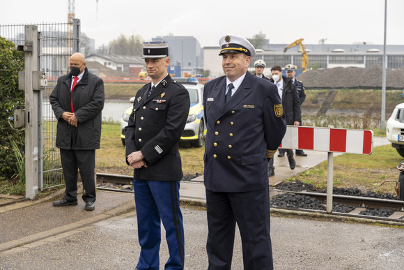 Ministerpräsident Kretschmann und Innenminister Strobl besuchen im Rahmen der Straßburg-Delegationsreise die Wasserschutzpolizei