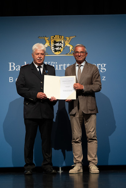 Bevölkerungsschutz Verleihung des Bevölkerungsschutz-Ehrenzeichens Verleihung Bevölkerungsschutz-Ehrenzeichen 2025