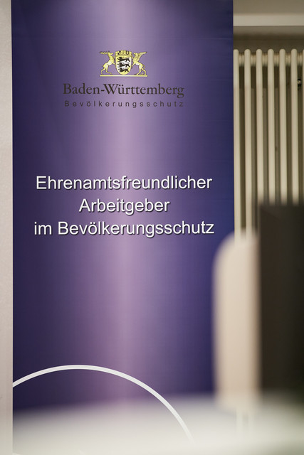 Bevölkerungsschutz Auszeichnung Ehrenamtsfreundlicher Arbeitgeber im Bevölkerungsschutz