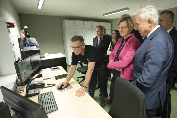 Rundgang im neuen Schieß- und Einsatztrainingszentrum des Polizeipräsidiums Heilbronn.