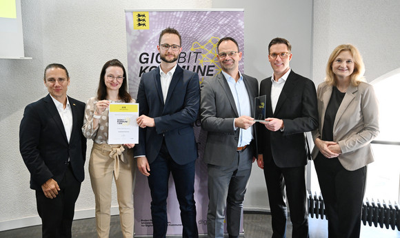 Auszeichnung der Gigabitkommunen mit Herrn Minister