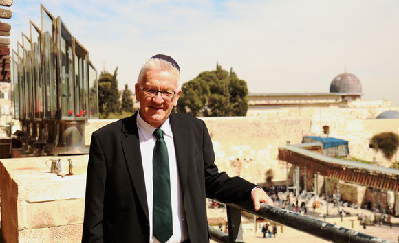 DELEGATIONSREISE Reise nach Israel und in die Palästinensischen Gebiete Ministerpräsident Winfried Kretschmann in der Altstadt von Jerusalem
