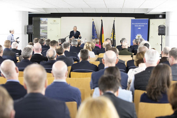 Übergabe des Schieß- und Einsatztrainingszentrums an die Polizei Heilbronn.