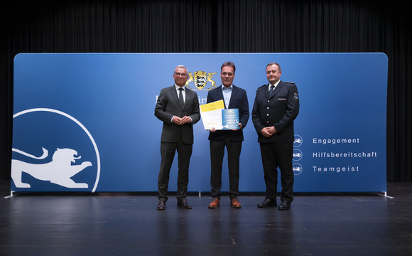 Ehrenamt Auszeichnung ehrenamtsfreundliche Arbeitgeber Kuppenheim Bevölkerungsschutz Auszeichnung