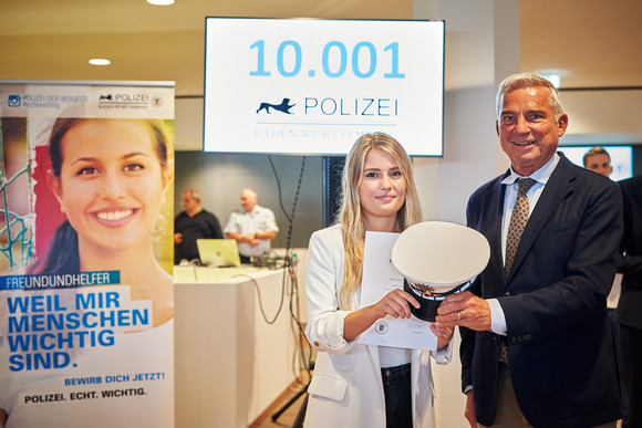 10.000 Ersteinstellung bei der Polizei Baden-Württemberg 