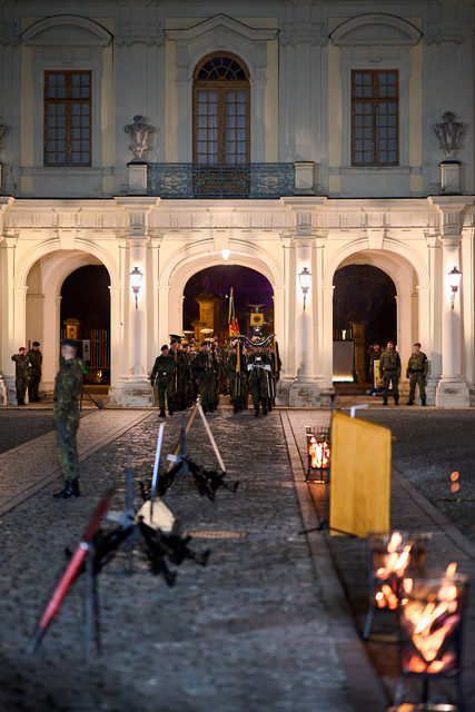 Öffentliches Gelöbnis der Bundeswehr im Schlosshof in Ludwigsburg