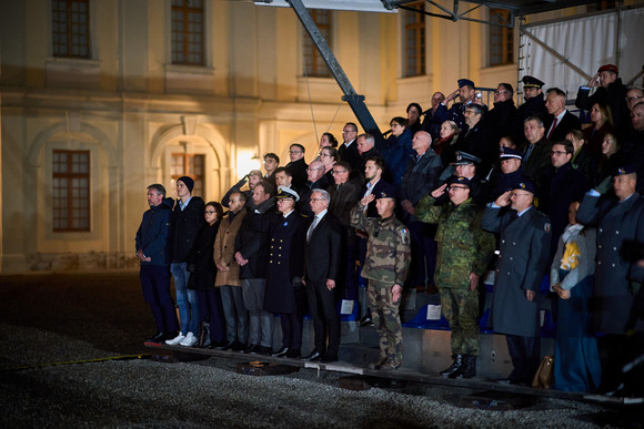 Öffentliches Gelöbnis der Bundeswehr im Schlosshof in Ludwigsburg