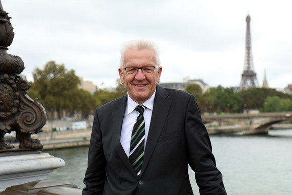 Ausland Delegationsreise nach Frankreich Ministerpräsident Winfried Kretschmann in Paris