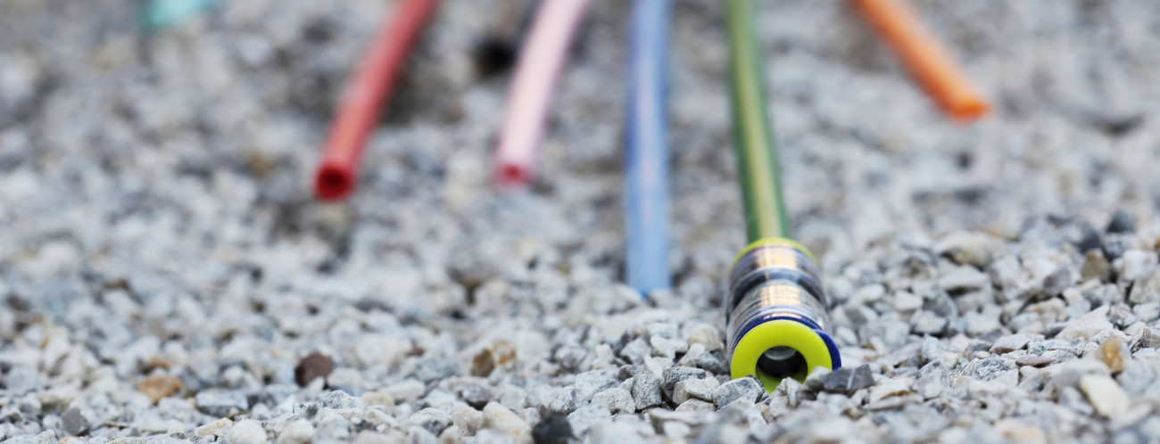 Glasfaserkabel sorgen für schnelles Internet.