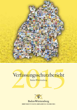 Deckblatt des Verfassungsschutzberichts 2015