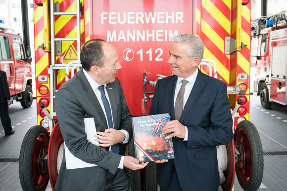 Einweihung der Feuerwache in Mannheim. Foto Andreas Henn 