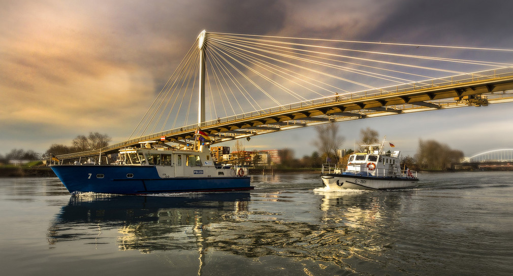 Polizeiboot der Wasserschutzpolizei Baden-Württemberg