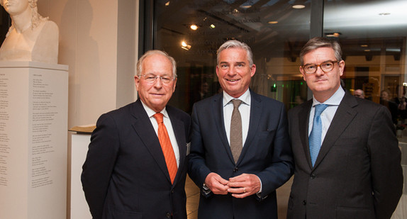 Minister Thomas Strobl, Sir Julian King und Botschafter Wolfgang Ischinger