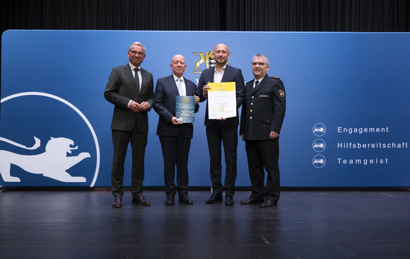 Ehrenamt Auszeichnung ehrenamtsfreundliche Arbeitgeber Kuppenheim Bevölkerungsschutz Auszeichnung