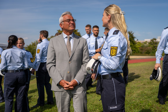 Polizei Weitere Verstärkung für die Polizei Baden-Württemberg Verabschiedung in Biberach, 26. August 2025
