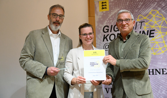 Verleihung Gigabitkommune@BW
