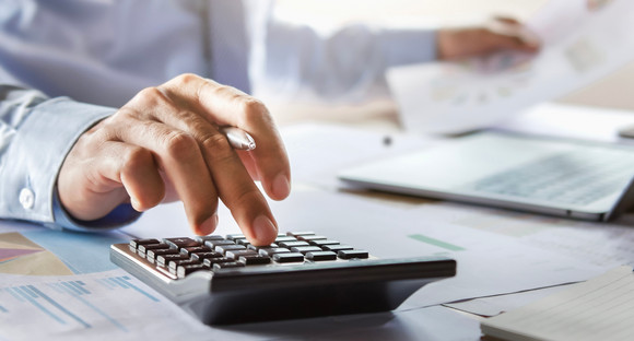 Taschenrechner, Finanzen, Laptop