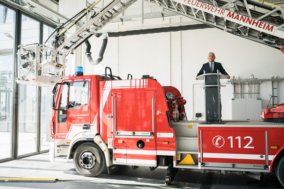 Einweihung der Feuerwache in Mannheim. Foto Andreas Henn 