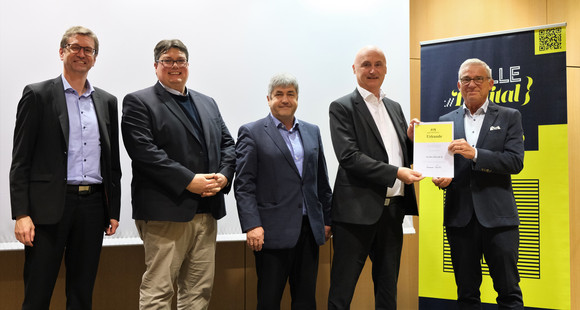 Übergabe von Breitbandförderbescheiden