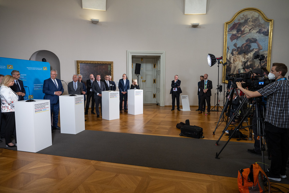 Frühjahrssitzung der Innenministerkonferenz 2022 in Würzburg