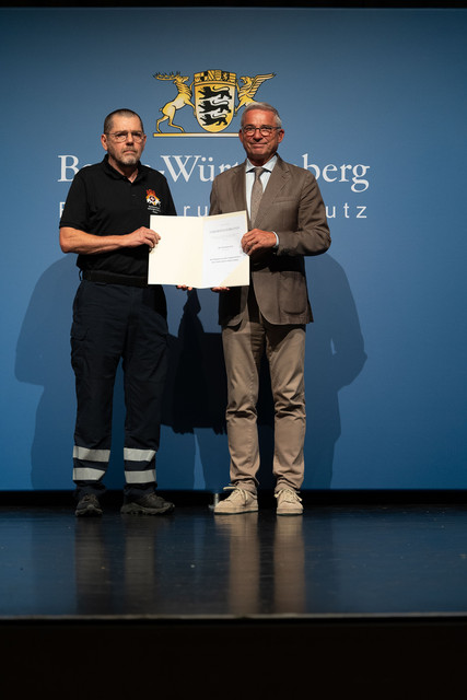 Bevölkerungsschutz Verleihung des Bevölkerungsschutz-Ehrenzeichens Verleihung Bevölkerungsschutz-Ehrenzeichen 2025