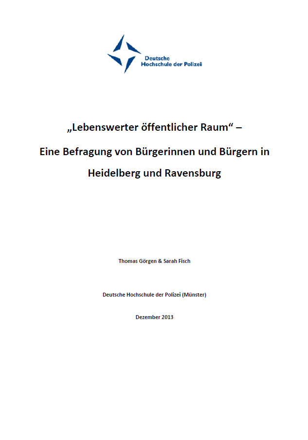 Deckblatt Abschlussbericht AG Lebenswerter Raum Bev&ouml;lkerungsbefragung