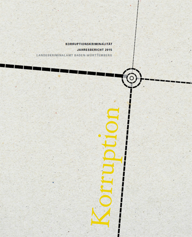 Deckblatt des Jahresberichts Korruptionskriminalit&auml;t 2015