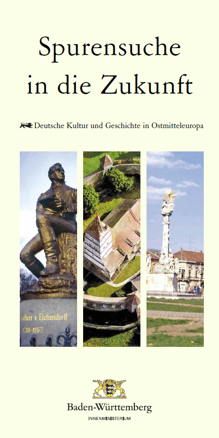 Deckblatt der Brosch&uuml;re Spurensuche in die Zukunft